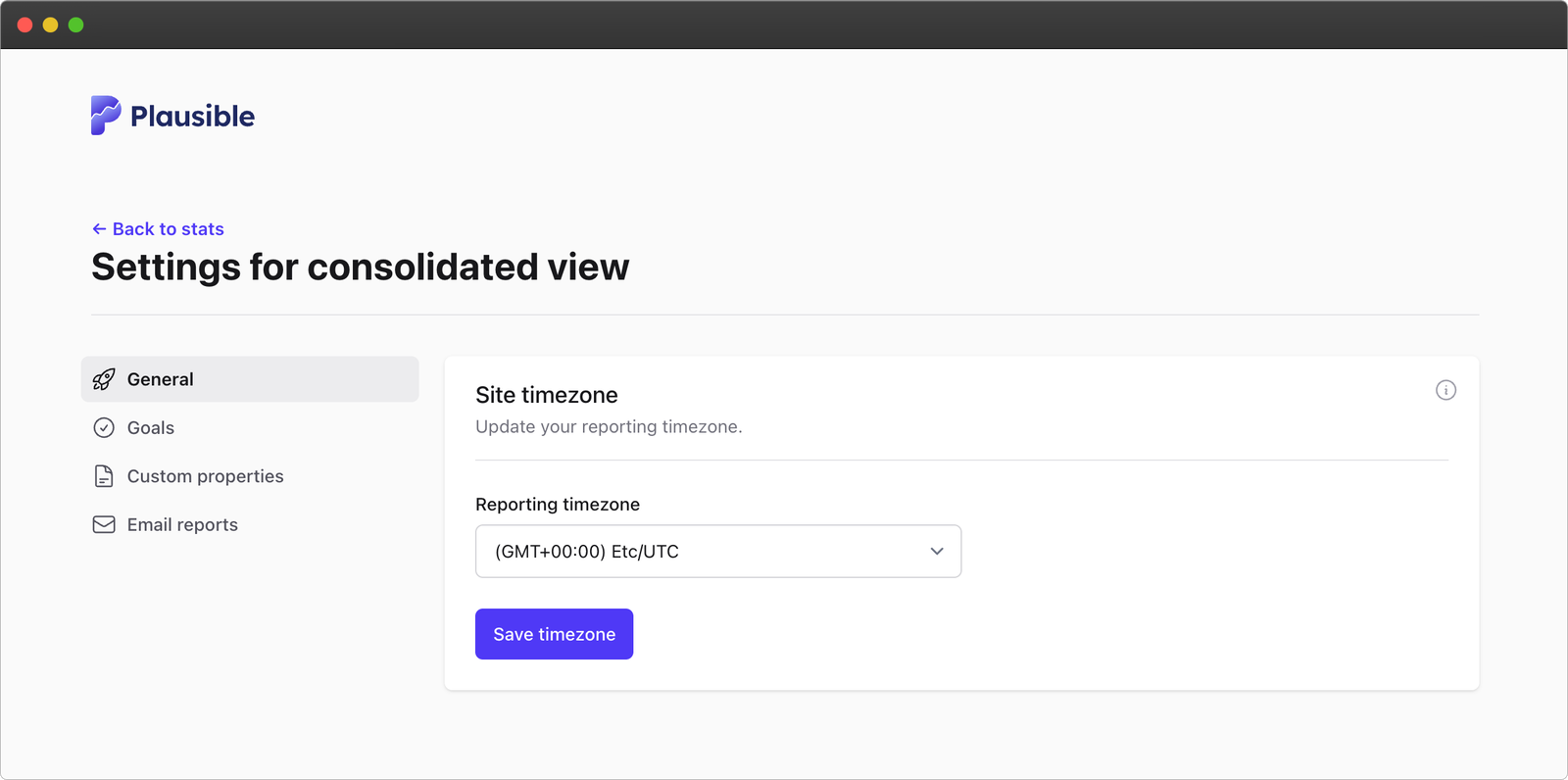 Consolidated traffic view